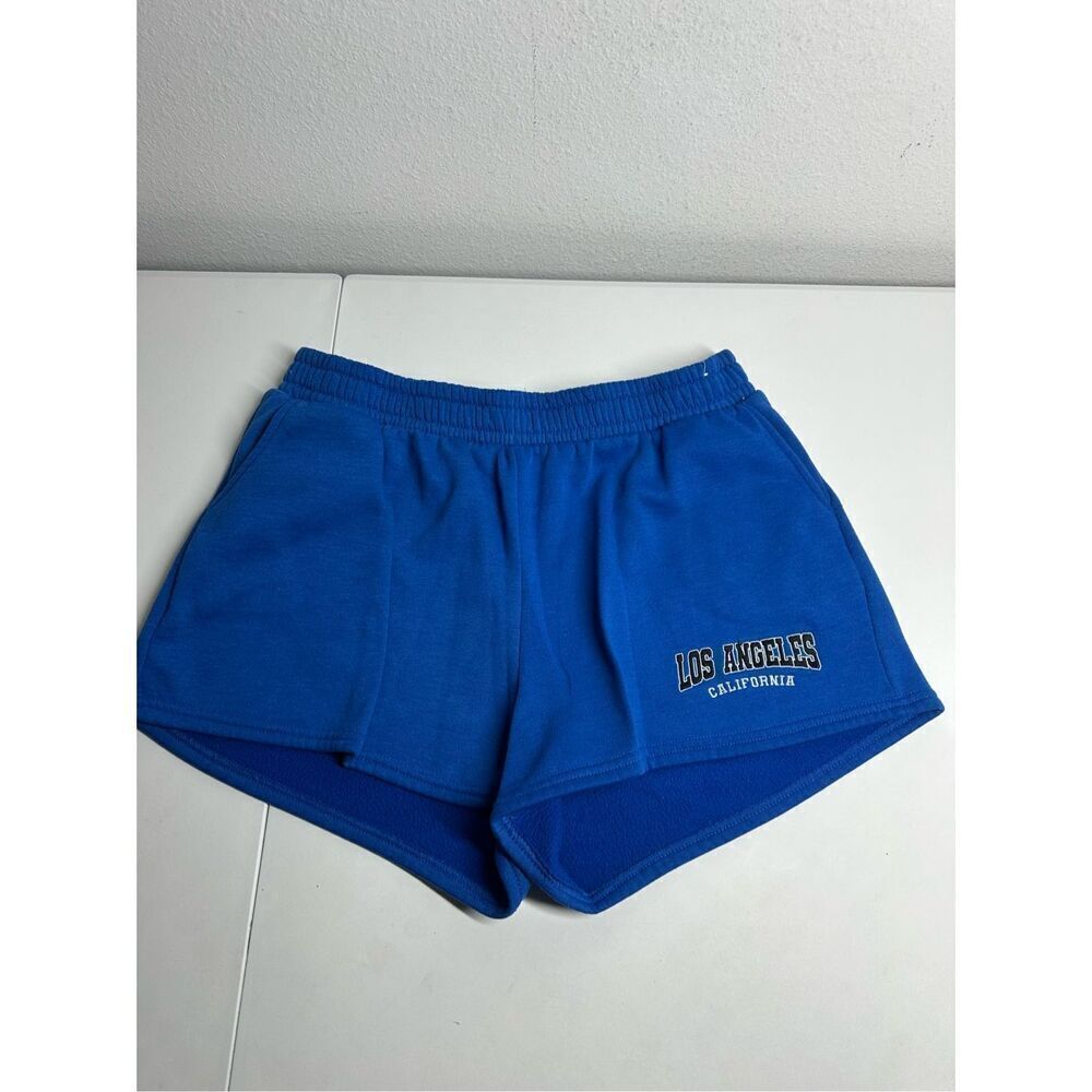 Rue + Women’s Sweatshorts Blue Athletic Shorts Elastic Waist Packets Size 2X